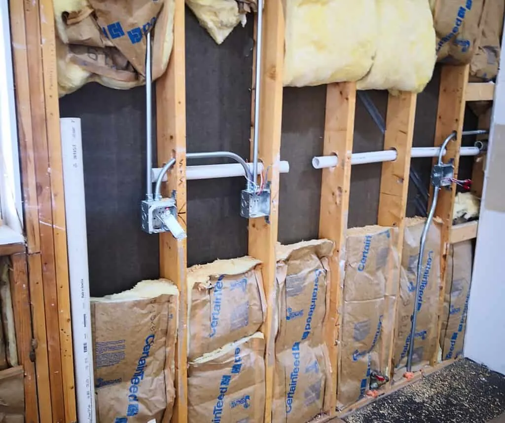 insulation and drywall installation